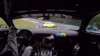 MercedesAMG GT3 chasing Audi R8 LMS GT3 at Nürburgring [upl. by Annoyed365]