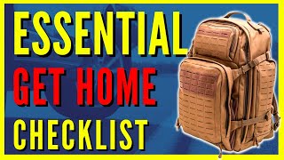 Get Home Bag ESSENTIALS  Get Home Bag Checklist Get Home Bag Loadout [upl. by Anaitsirc]