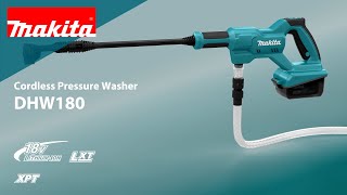 Makita Cordless Pressure Washer DHW180 [upl. by Philo]