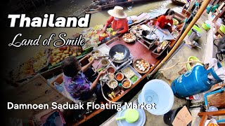 Damnoen Saduak Floating Market  Bangkok  Thailand [upl. by Aneladdam]