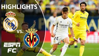 IMPROBABLE COMEBACK 🔥 Real Madrid vs Villarreal  LALIGA Highlights  ESPN FC [upl. by Ayat]