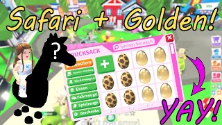 Ich TRADE und ÖFFNE SAFARI und GOLDEN EGGS in Adopt Me  Verlosung Deutsch  RobloxLara [upl. by Rahab]