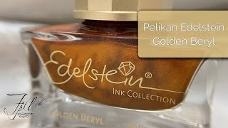 Test  Ink Pelikan Edelstein Golden Beryl 2021 [upl. by Akeret197]