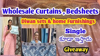 wholesale curtains bedsheets  customisation available  wholesale handlooms in Hyderabad [upl. by Ringsmuth]