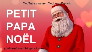 PETIT PAPA NOËL Paroles French song Little Father Christmas lyrics English translation Santa Claus [upl. by Ahswat]