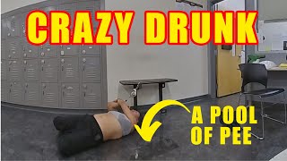 Bodycam DUI Arrest  Crazy Drunk Woman Lays in Her Own Puddle of Pee [upl. by Asilrak907]