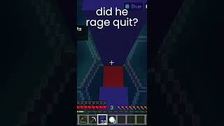 did he rage quit 2 minecraft hiveminigames [upl. by Markiv]