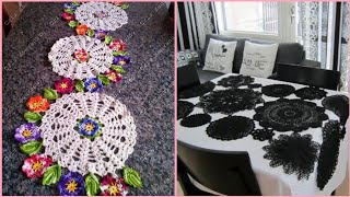 Glabrous crochet table cloth free patterns collection [upl. by Uv147]