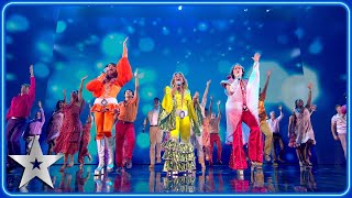 The cast of MAMMA MIA The Musical perform MEDLEY of HITS  The Final  BGT 2024 [upl. by Ahsinrac]