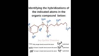 Identifying hybridization in Organic compounds joyoyebisitutoring chemistry organicchemistry [upl. by Nodnrb]