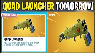 NEW Fortnite QUAD LAUNCHER amp HIGH EXPLOSIVES LTM TOMORROW [upl. by Dazhehs]