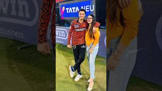 Abhishek Sharma Sister 🤫 Komal Sharma 😍 worldcup cricket cricketshorts cricketvideo shorts ipl [upl. by Ellerad]