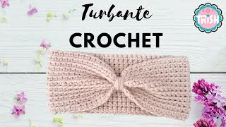 🎀COMO HACER UN TURBANTE BÁSICO PASO A PASO🎀  FÁCIL  CROCHET🎀🎀 [upl. by Dermott]