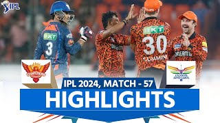 Highlights SRH vs LSG IPL 2024 Sunrisers Hyderabad vs Lucknow Super Giants  full Match highlights [upl. by Nerak]