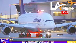 🔴LIVE LAX Airport  LAX LIVE  LAX Plane Spotting [upl. by Aniuqahs]