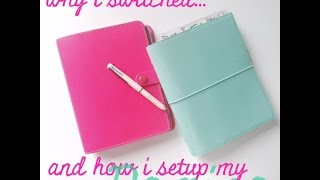 My Planner Set Up A5 Filofax Turquoise Patent Domino [upl. by Ricky]