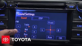 2013 RAV4 HowTo Adjusting Sound Qualities  Toyota [upl. by Nanine359]