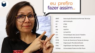 Como fazer Lista de Siglas e Abreviaturas no Word [upl. by Gittel811]