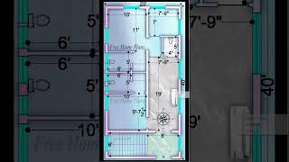 20x40 East Facing plan💕shorts [upl. by Kryska]