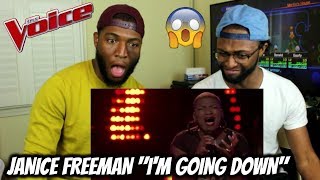 The Voice 2017 Knockout  Janice Freeman quotIm Goin Downquot REACTION [upl. by Rolando20]