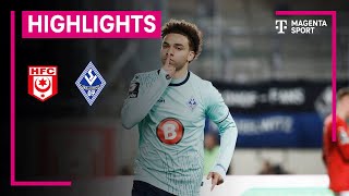 Hallescher FC  SV Waldhof Mannheim  Highlights 3 Liga  MAGENTA SPORT [upl. by Cuttler676]