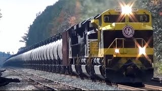 Virginian Heritage Unit Leading CSX K04017 Tanker Train [upl. by Ardnaxila]