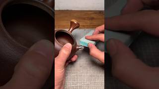 Purple Clay Pot Repair Handmade Curium Porcelain youtubeshorts viralvideo shorts viralreels [upl. by Loram]