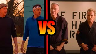 Daniel amp Johnny VS Kreese amp Silver cobrakai karatekid martialarts [upl. by Gunn493]