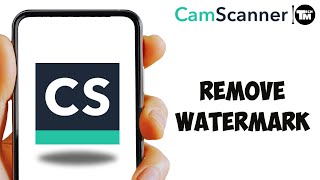 How to Remove Watermark from CamScanner [upl. by Khichabia415]