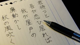 ASMR classical Japanese verse with Ballpoint pen [upl. by Eelrihs594]