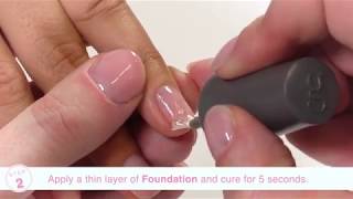 Gelish BrushOn Structure Step By Step Application [upl. by Allimaj]