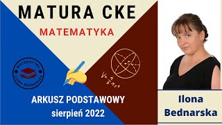 Matura podstawowa z matematyki SIERPIEŃ 2022  rozwiązanie krok po kroku Zadanie 11 [upl. by Leonelle]