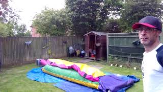 Pauls Princess Bouncy Castle 🏰 Unrolling By Itself Inflating Video July 2024 Camera 1 [upl. by Nedaj]