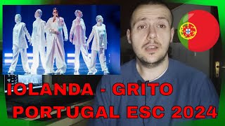 Iolanda – Grito Portugal 🇵🇹 Eurovision Song Contest 2024 reaction [upl. by Hunfredo]