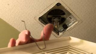 Remove amp install a bathroom fan grille in 1 min [upl. by Sibbie188]