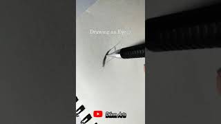 Realistic Eye Drawing Tutorial 🖤  StepbyStep Pencil Art Guide EyeDrawing PencilArt [upl. by Aineg237]