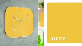 Leitz Cosy Silent Glass Wall Clock  Product video EN [upl. by Ernaldus]