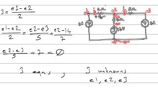 eMuderris maerbirwork000458 dc ckts node analysis method example 01 [upl. by Naxela]