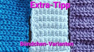 Extra Tipp  Bündchen Varianten für Mützen und mehr [upl. by Hathcock]