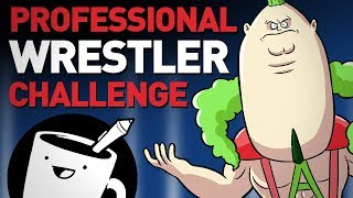 Pro Wrestler Drawing Challenge ft Emily and Murph [upl. by Norse700]