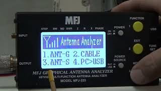 SWR Analysis using MFJ225 on Diamond CP610 [upl. by Arinaj]