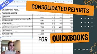 New Consolidated Reports for QuickBooks in Google Sheets [upl. by Fabiolas]