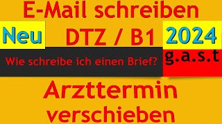 DTZ  B1  Brief schreiben  einen Arzttermin verschieben und einen neuen Termin machen [upl. by Jaime990]