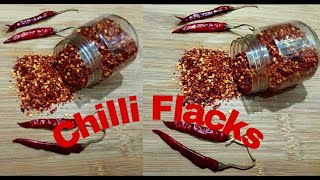 How To Chili Flakes At Home  Homemade Chili Flakes Chilli Flakes Recipe [upl. by Nesnah]