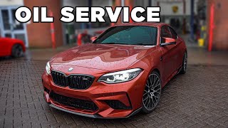 BMW M2 Competition  Oil amp Filter Service [upl. by Frodina]