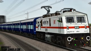 WAP7 Goes Crazy with 5 Coach Express Train  Indian Railways  MSTS Open Rails [upl. by Chere212]