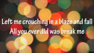 Wrecking ball  VERY LOW PITCH  Miley Cyrus lyrics [upl. by Nebe956]