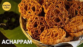 Achappam Kerala Snack Rose cookies Rosette cookies Humming Plates [upl. by Isidro544]