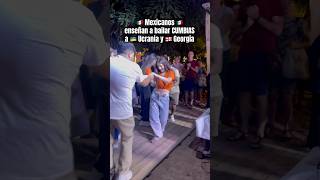 Mexicanos enseñan a bailar CUMBIAS a 🇺🇦 Ucrania y 🇬🇪Georgia en Polonia 🇵🇱 [upl. by Sup137]