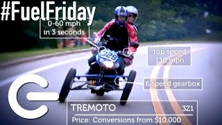 Trimoto Leaning Motorcycle  The Gadget Show FuelFriday [upl. by Arytas]